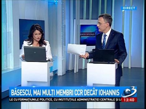 Băsescu, mai mulți membri CCR dec&acirc;t Iohannis