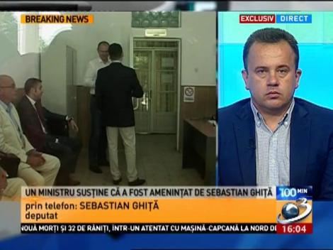 Un ministru acuză &icirc;ncercări de intimidare din partea lui Sebastian Ghiță. Replica lui Ghiță: