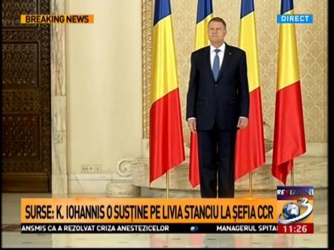 Surse: Iohannis o susține pe Livia Stanciu la șefia CCR