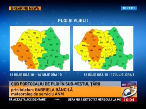 Meteorologul de serviciu, cu detalii despre fenomenele meteo extreme
