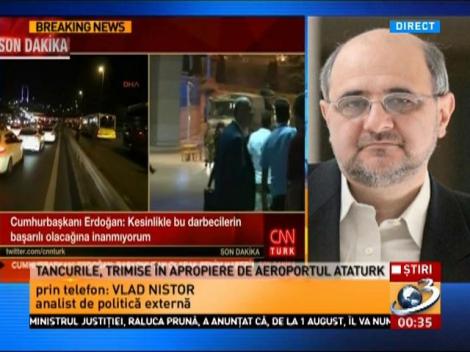 Vlad Nistor, la Antena 3: Armata turcă a ridicat avioane F16, ori asta ne spune că nu e vorba de o facțiune