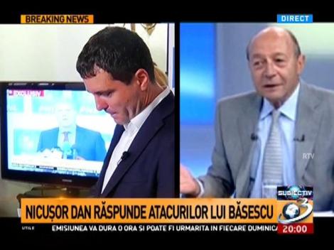 Traian Băsescu îl critică pe Nicuşor Dan