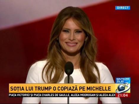 Soția lui Trump copiază discursurile lui Michele Obama