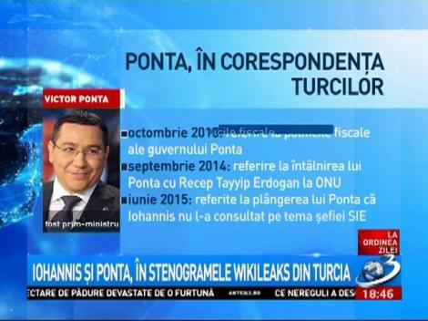 Iohannis și Ponta, în stenogramele Wikileaks din Turcia