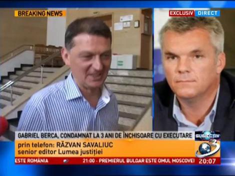&Icirc;ncă o condamnare scandaloasă. Fostul ministru de Interne Gabriel Berca, condamnat după un denunț