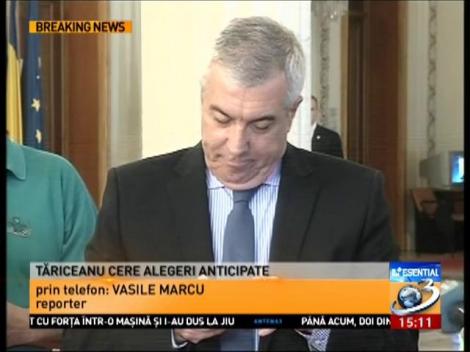 Tăriceanu cere alegeri anticipate