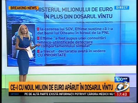 Ce-i cu noul milion de euro apărut &icirc;n dosarul V&icirc;ntu