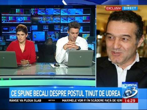 Gigi Becali, despre post și în general și despre Elena Udrea care ''postește'' pe Facebook