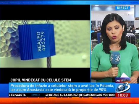 Copil vindecat cu celule stem