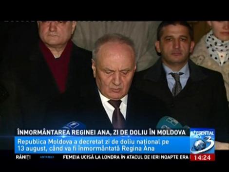 &Icirc;nmorm&acirc;ntarea Reginei Ana, zi de doliu național &icirc;n Moldova