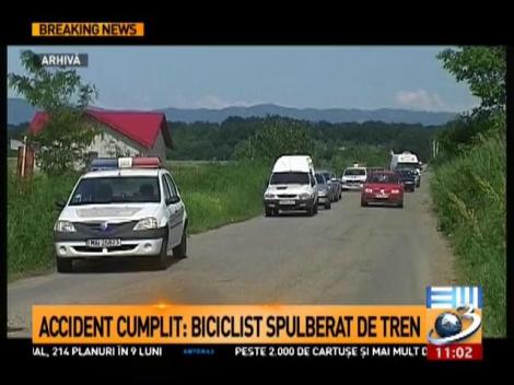 Accident grav l&acirc;ngă București. Un biciclist a fost spulberat de un tren