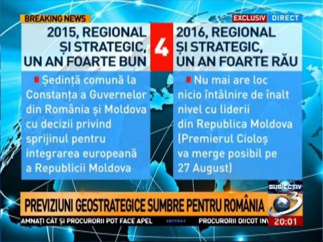 Previziuni geostrategice sumbre pentru Rom&acirc;nia