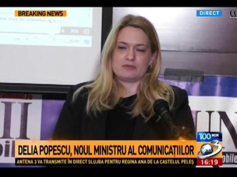 Delia Popescu, noul ministru al comunicaţiilor