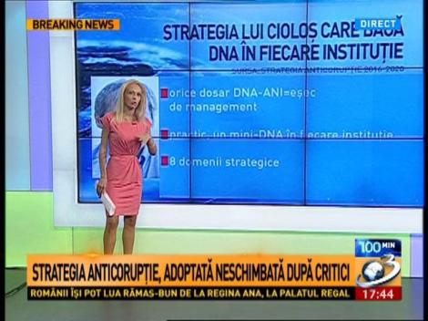 Strategia anticorupţie, adoptată neschimbată după critici