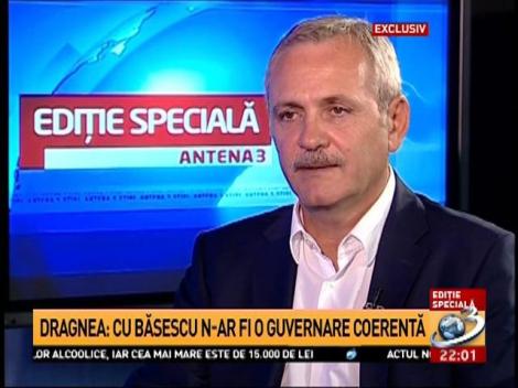 Dragnea, alianţă cu Băsescu? Dragnea: Nu facem alianţe de dragul alianţelor