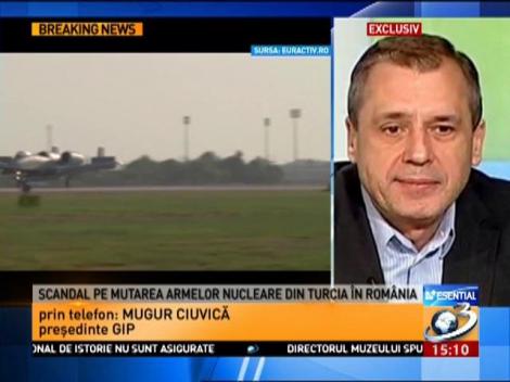 Mugur Ciuvică, președintele GIP: &rdquo;Știrea cu armele nucleare care ar fi ajuns &icirc;n Rom&acirc;nia, o nouă minciună marca Hotnews&rdquo;