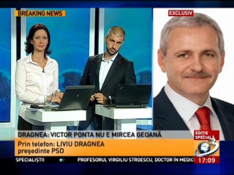 Ce spune Liviu Dragnea despre scenariul potrivit căruia Ponta rupe PSD: Nu cred că Ponta va pleca din PSD, Victor Ponta nu e Mircea Geoană