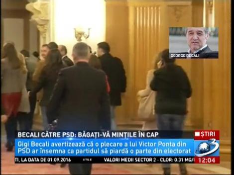 Gigi Becali sare în apărarea lui Victor Ponta, după ce a declarat că în PSD ”e sub contract, dar nu joacă”