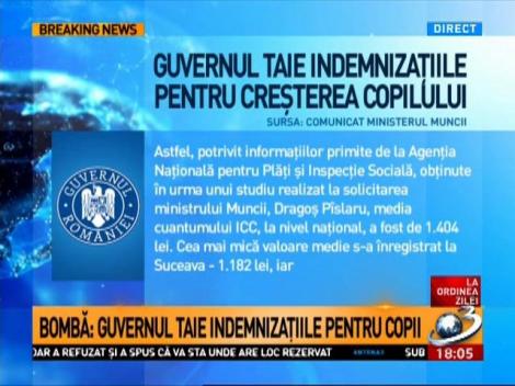 Guvernul taie indemnizațiile pentru creșterea copilului