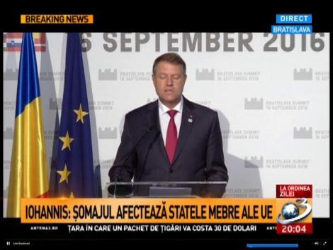 Preşedintele Iohannis, după Consiliul de la Bratislava: Nato e baza securităţii pentru România