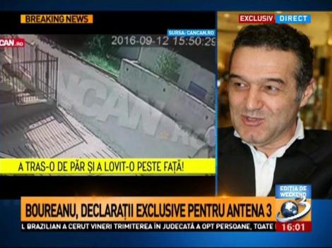 Gigi Becali, despre scandalul Boureanu