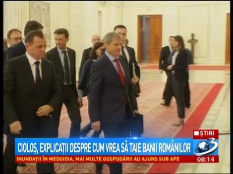 Cioloș, explicații despre cum vrea să taie banii rom&acirc;nilor