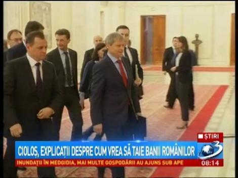 Cioloș, explicații despre cum vrea să taie banii românilor