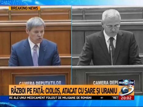 Schimb de replici acide între Dacian Cioloș și Liviu Dragnea, în Parlament