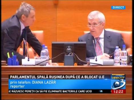 Parlamentul spală rușinea după ce a blocat U.E.