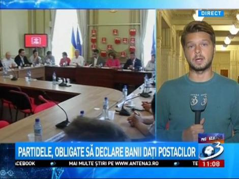 Partidele, obligate să declare banii dați postacilor