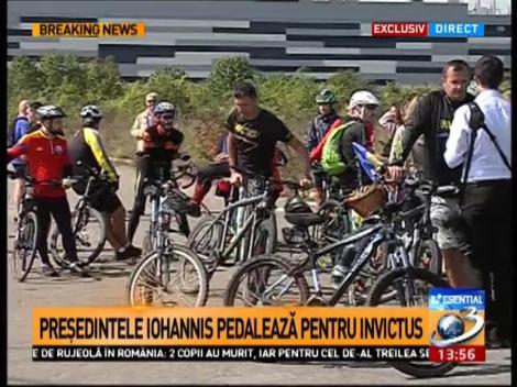 Președintele Klaus Iohannis pedalează pentru Invictus 2017