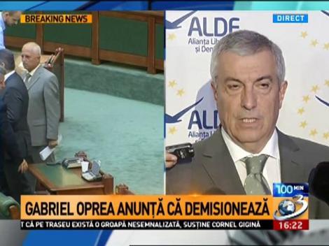 Tăriceanu: Gestul domnului Oprea este foarte binenvenit în contextul actual