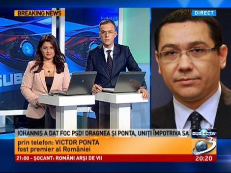 Ponta despre autodenunțul lui Sebastian Ghiță