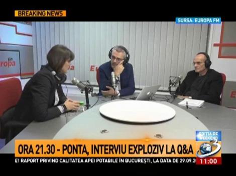 Ponta, dezvăluiri despre prietenia șefei DNA, Codruța Kovesi, cu Sebastian Ghiță: I-am găsit pe cei doi la podgorie