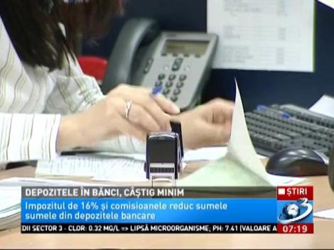 Depozitele în bănci, câștig minim