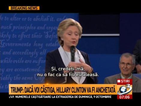 Hillary Clinton sugerează că Rusia încearcă să influențeze alegerile prezidențiale în favoarea lui Donald Trump