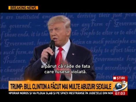Donald Trump: Ar trebui să &icirc;i fie rușine lui Hillary Clinton
