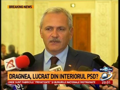 Dragnea, declaraţie şoc. Cine joacă la două capete?