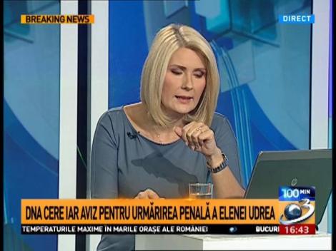 DNA cere iar urmărirea penală pentru Elena Udrea