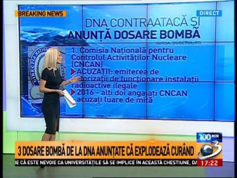 Trei dosare bombă de la DNA ar putea exploda în curând