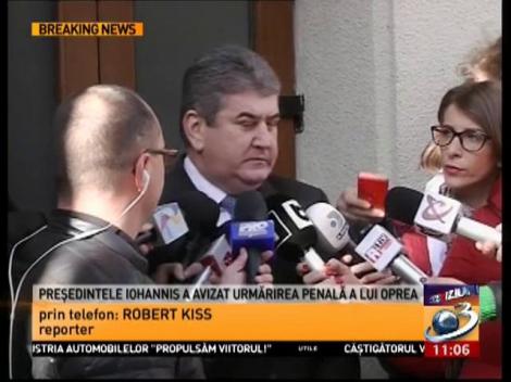 Președintele Iohannis a avizat urmărirea penală a lui Oprea