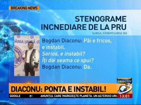 Noi stenograme incendiare de la PRU. Bogdan Diaconu: “Ponta e instabil!”