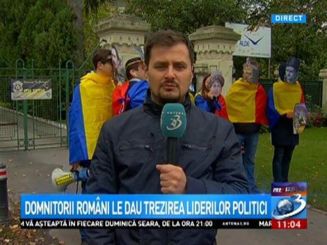 Proteste inedite la sediile partidelor politice din România