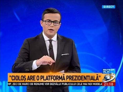 Sinteza zilei. Jurnaliștii sistemului: Platforma lui Cioloș, prezidențială