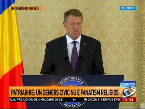 Scandalul recunoașterii relațiilor gay ia amploare. Patriarhia Ortodoxă Rom&acirc;nă &icirc;i răspunde președintelui Klaus Iohannis