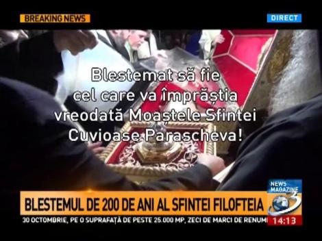 Blestemul de 200 de ani al Sfintei Filofteia! E înfiorător ce s-a găsit pe sacul care învelea moaștele aflate la Curtea de Argeș