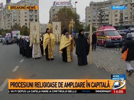 Zi importantă pentru creştinii ortodocşi: Moaștele Sf. Dimitrie, în procesiune prin București