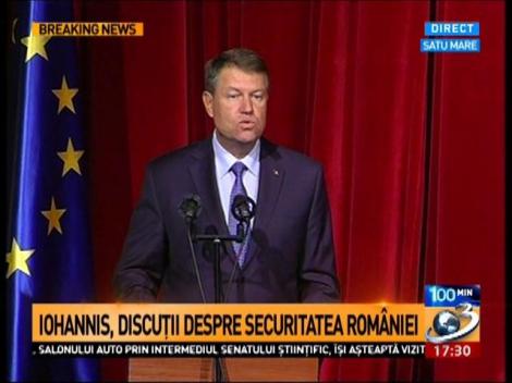 Klaus Iohannis, discuții despre securitatea României