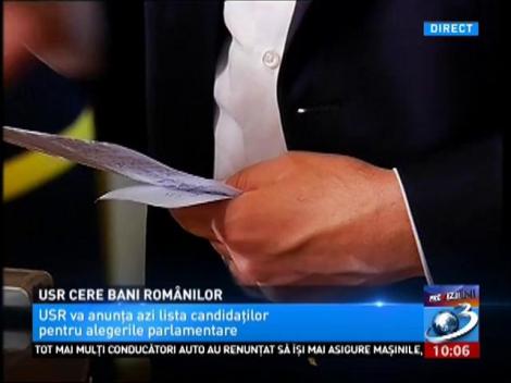 USR cere bani românilor