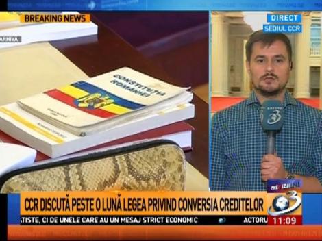 CCR discută peste o lună legea privind conversia creditelor